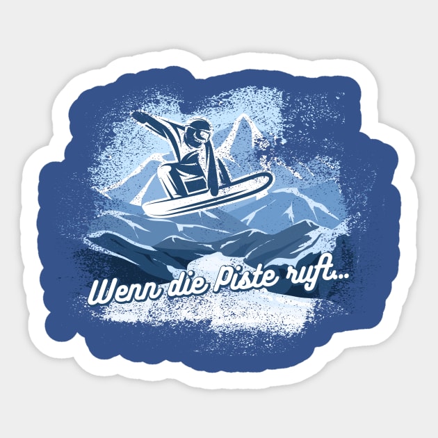 Winter Sports, Snowboard Gift Idea Sticker by Hariolf´s Mega Store